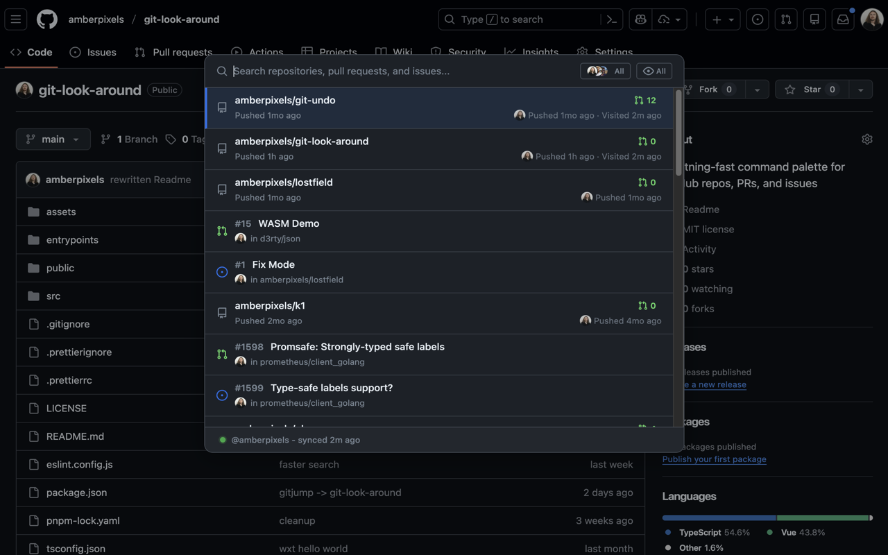 Git Look Around Screenshot 1